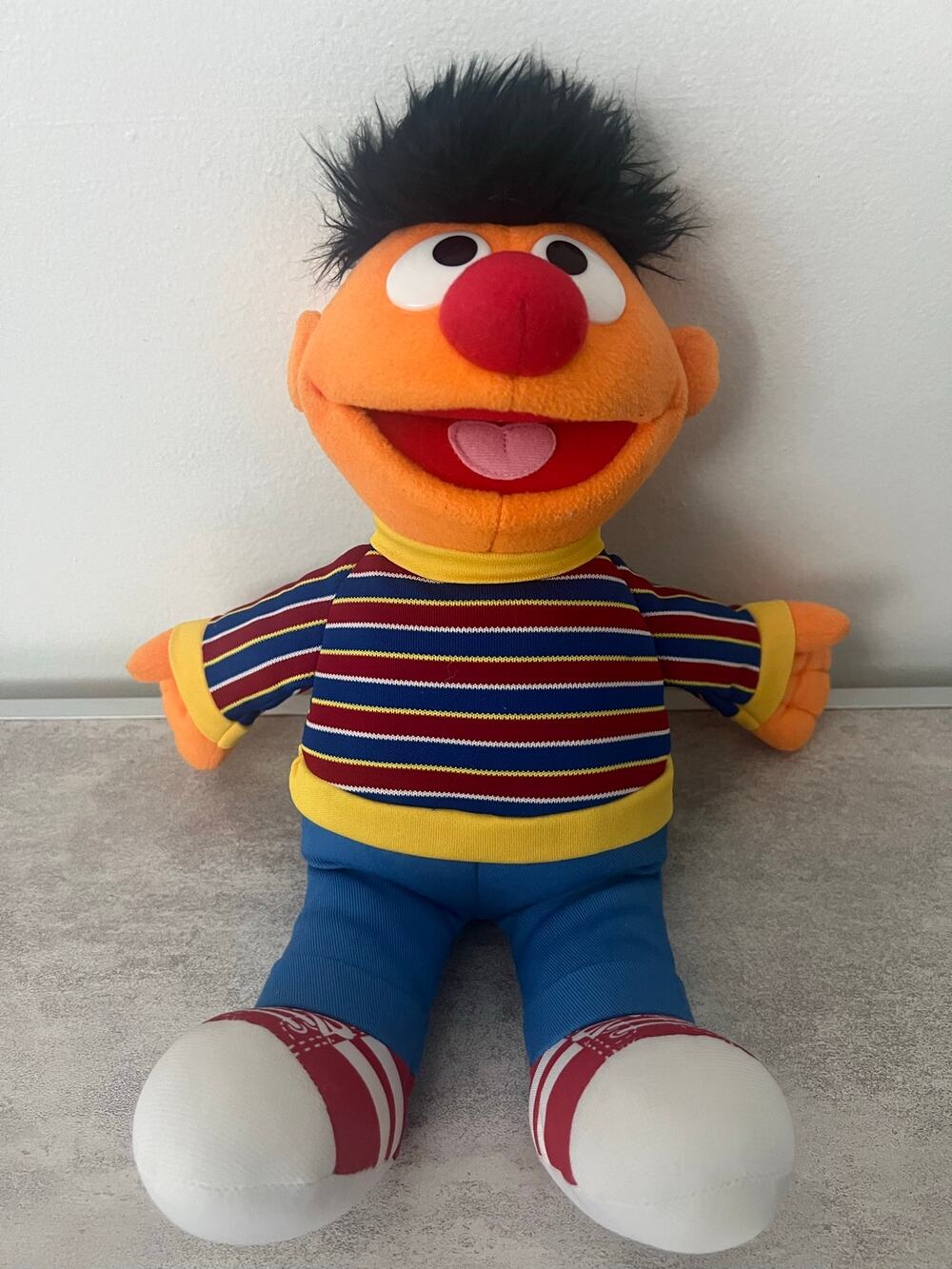 Sesame Street Gund ERNIE 6047455 Plush 14" Doll Toy Stuffed Kids Vintage